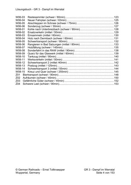 Lösungsbuch German Railroads - Vol.3