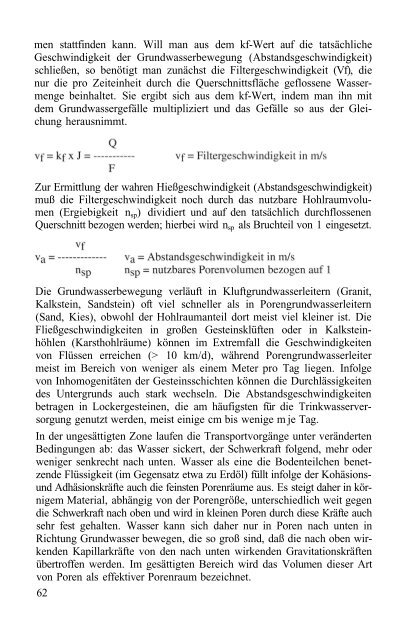 Das Verhalten von Umweltchemikalien in Boden und Grundwasser