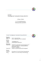 Einführung in die Technische Chemie I - Gmehling - Universität ...