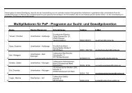 PeP-Multiplikatoren - Gesundheit und Schule