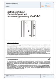 Betriebsanleitung Fox AC - GLT Austria