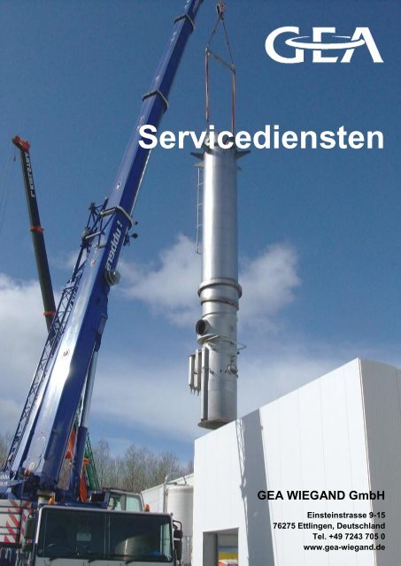 Servicediensten - GEA Wiegand