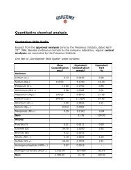 Quantitative chemical analysis - Gerolsteiner