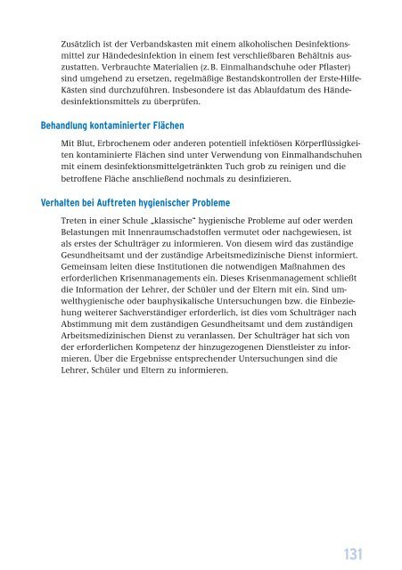 Leitfaden für die Innenraumhygiene in Schulgebäuden, Ausgabe 2008