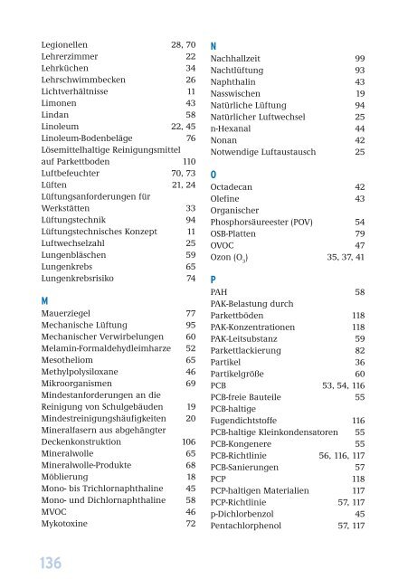 Leitfaden für die Innenraumhygiene in Schulgebäuden, Ausgabe 2008