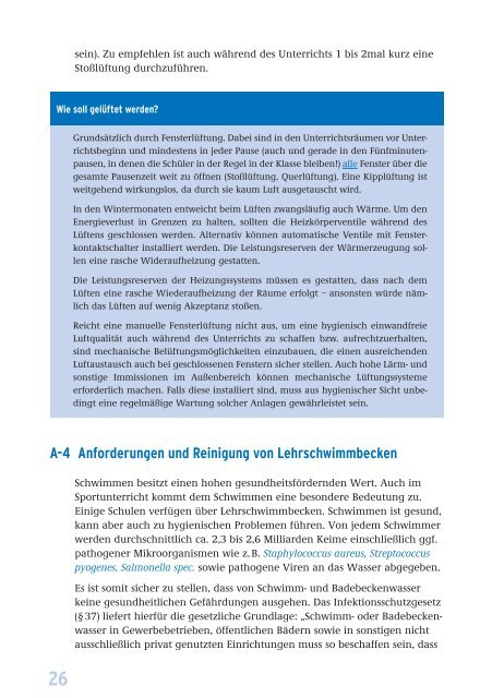 Leitfaden für die Innenraumhygiene in Schulgebäuden, Ausgabe 2008