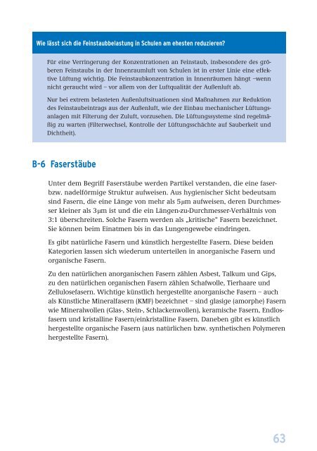 Leitfaden für die Innenraumhygiene in Schulgebäuden, Ausgabe 2008