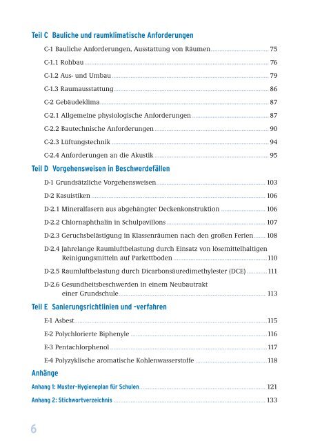 Leitfaden für die Innenraumhygiene in Schulgebäuden, Ausgabe 2008