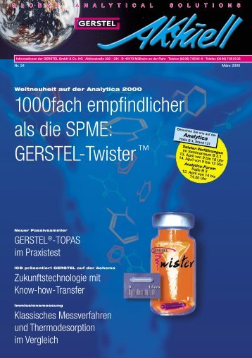 GERSTEL Aktuell Nr. 24 (pdf; 1,76 MB) - Gerstel GmbH & Co.KG