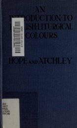 English Liturgical Colors - The Global Library