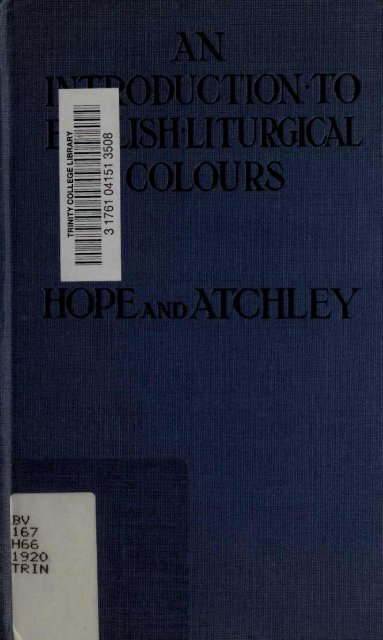 English Liturgical Colors - The Global Library