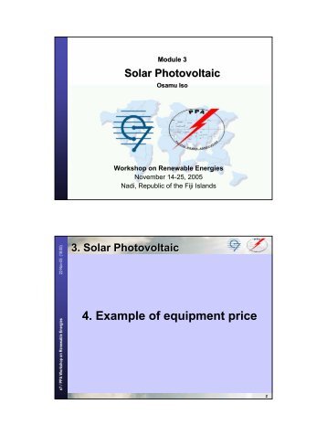 4. Example of equipment price