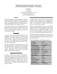 THERMO-ELECTRIC DESIGN OF A 400 kA CELL USING ... - GeniSim