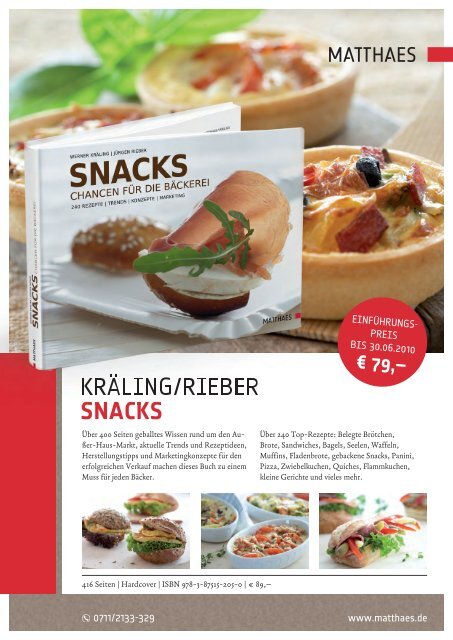 KRÄLING/RIEBER SNACKS - Matthaes Verlag GmbH