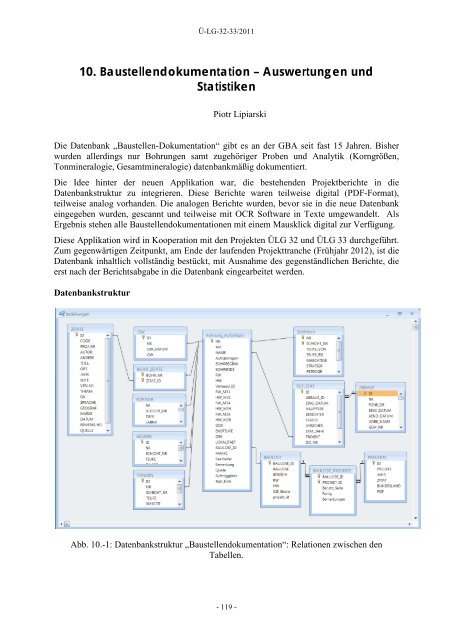 Projektbericht - Geologische Bundesanstalt