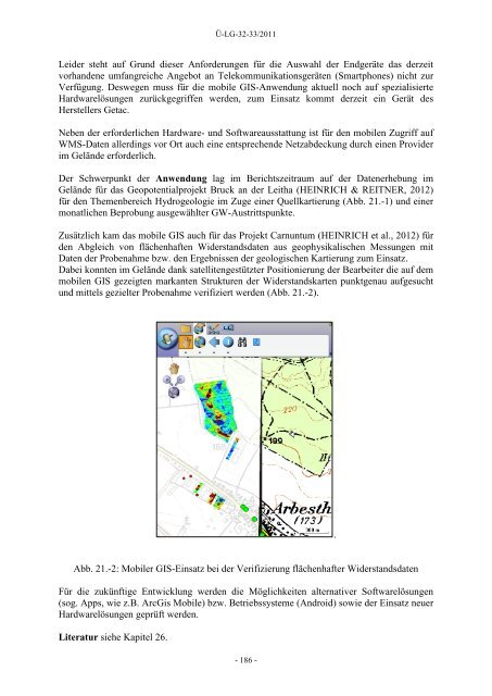 Projektbericht - Geologische Bundesanstalt