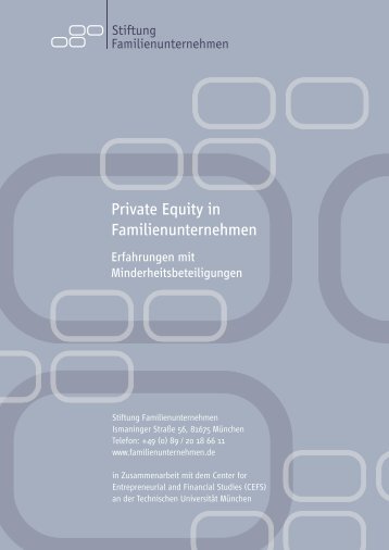 Private Equity in Familienunternehmen