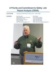 Job Hazard Analysis (OSHA) - GLPTI