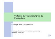 Verfahren zur Registrierung von 3D Punktwolken - Geomatik ...