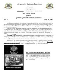 Newsletter #4 - German Gun Collectors Association