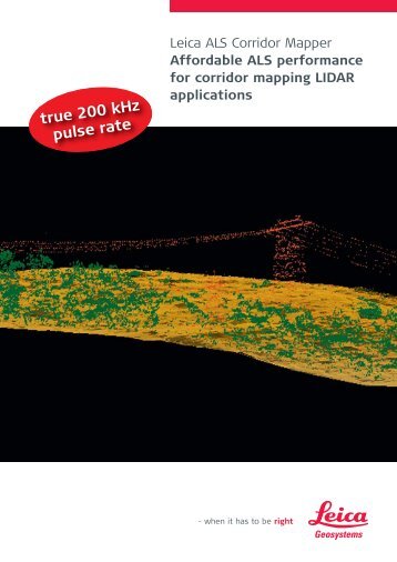 ALS Corridor Mapper Brochure - Leica Geosystems