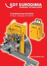 Produktkatalog 2013/2014 Product catalogue ... - EDT EURODIMA