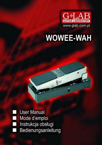 BASS WOWEE-WAH BWW-1 User Manual - G LAB