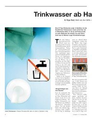 Trinkwasser ab Ha K-Tipp-Test