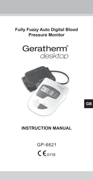 user manual Geratherm desktop
