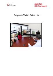 Polycom Video Price List - GO Connect