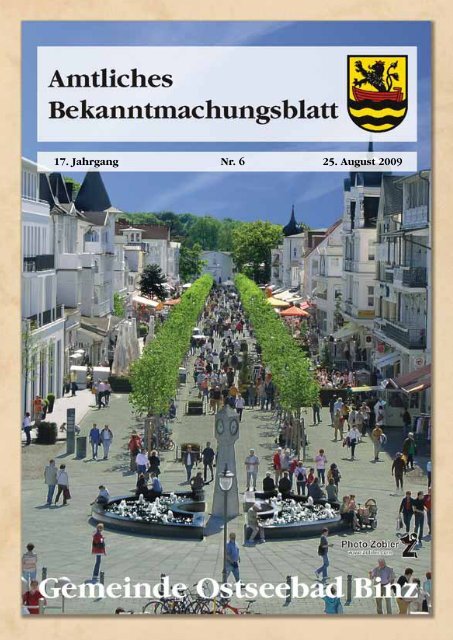 17. Jahrgang Nr. 6 25. August 2009 - Gemeinde Binz