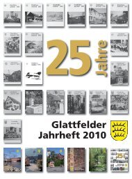 Glattfelder Jahrheft 2010_Glattfelder Jahrheft 2010