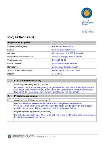 Name Instrument - Gesunde Schulen