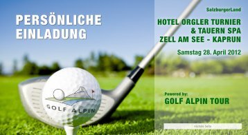 PERSÖNLICHE EINLADUNG - Golfclub Kaiserhöhe