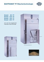 BASTRAMAT TF-Räuchertechnologie Modell-Übersicht