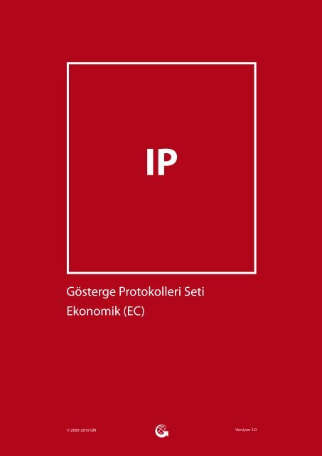 Gösterge Protokolleri Seti Ekonomik (EC) - Global Reporting Initiative