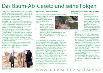 Das Baum-Ab-Gesetz und seine Folgen - Gisela Kallenbach