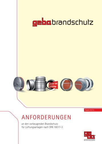 ANFORDERUNGEN - geba Brandschutz