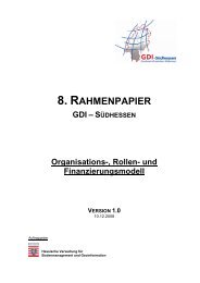 8. Rahmenpapier - Organisations-, Rollen- und ... - GDI-Südhessen