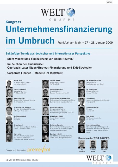 Unternehmensfinanzierung im Umbruch - Global Value Management