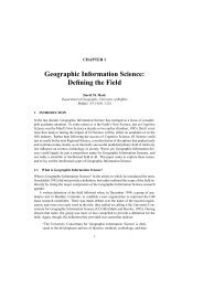 Geographic Information Science: Defining the Field - Department of ...