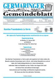 Komitee Freundeskreis La Verrie - Gemeinde Germaringen