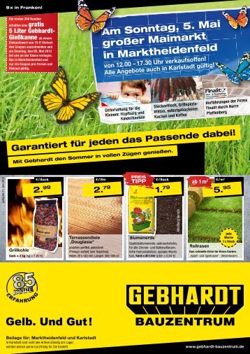 Garantiert für jeden das Passende dabei! - Gebhardt Bauzentrum