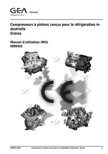 Compresseurs à pistons conçus pour la réfrigération in - GEA ...