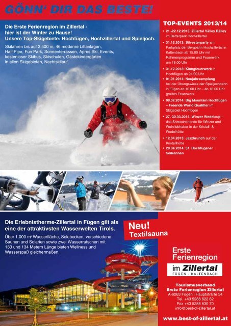 Zillertaler Infozeitung Herbst 2013