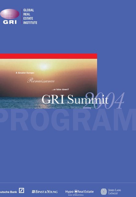 GRI Summit - Global Real Estate Institute