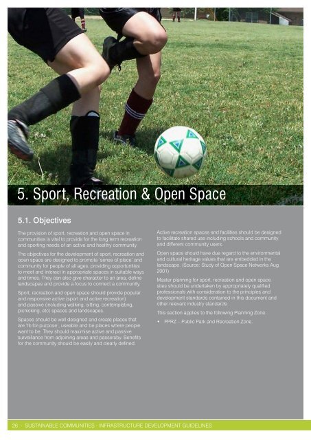 5. Sport, Recreation &amp; Open Space - City of Greater Geelong