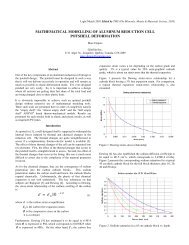 mathematical modelling of aluminum reduction cell ... - GeniSim