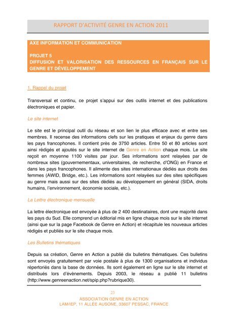 Document - Genre en action