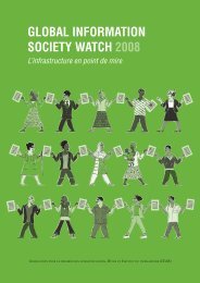 global information society watch 2008 - Association for Progressive ...